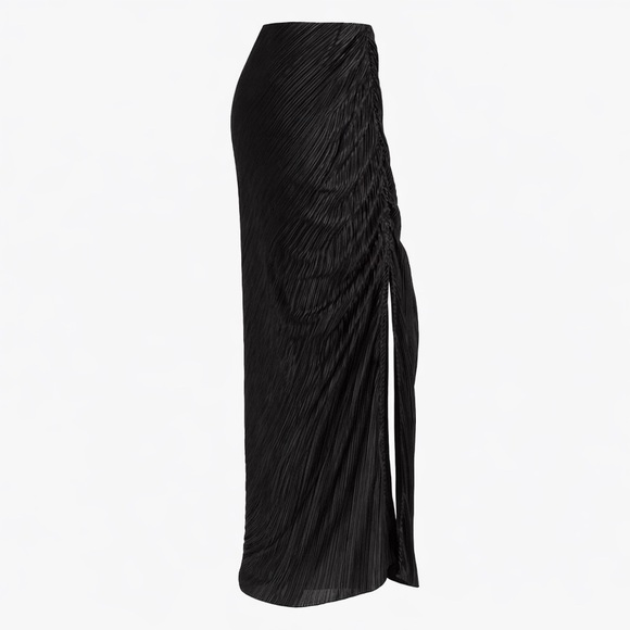 Good American Always Fits Plissé Maxi Swimsuit Skirt Coverup Size 5/6 (2XL/3X) - Picture 4 of 9